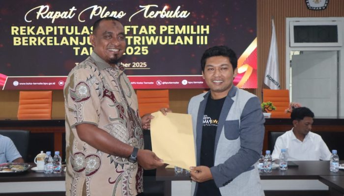 Pleno PDPB, 145.975 Pemilih Disahkan KPU Ternate