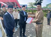 HAB ke-80 di Haltim, Sekda Ricky Jadi Inspektur Upacara dan Serahkan Izin Operasional Madrasah