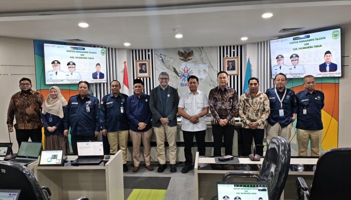 Bupati dan Sekda Haltim Paparkan Manajemen Talenta di BKN