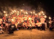 Sambut Hari Raya Idul fitri 1447 Hijriah Pemuda Desa Wainin Gelar Pawai Obor