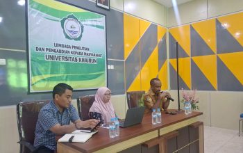 LPPM Unkhair kolaborasi dengan Dinas Kearsipan dan perpustakaan Provinsi Malut dalam KKN Tematik Literasi